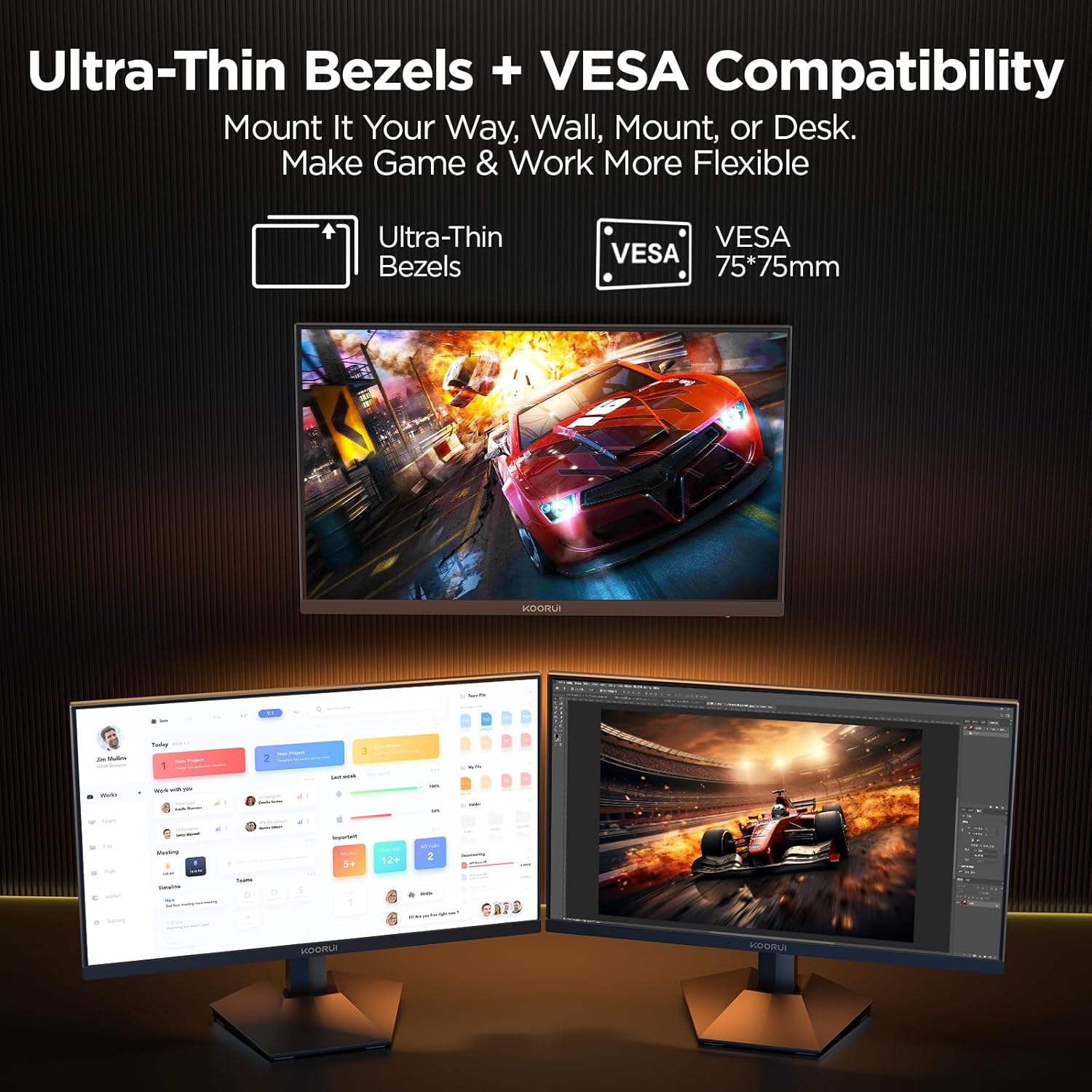  KOORUI 27 inch 200Hz IPS Gaming Monitor